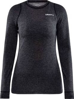 Craft Core Wool Merino thermoshirt dames Antraciet - L