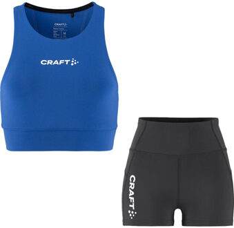 Craft Crop Hot Pant Set Dames blauw