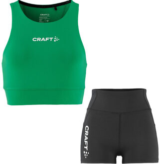 Craft Crop Hot Pant Set Dames groen