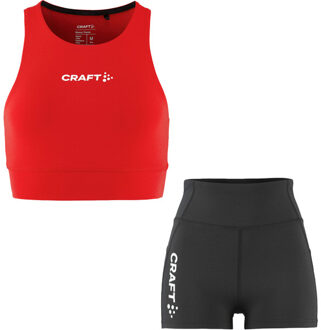 Craft Crop Hot Pant Set Dames rood