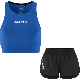 Craft Crop Short Set Dames blauw