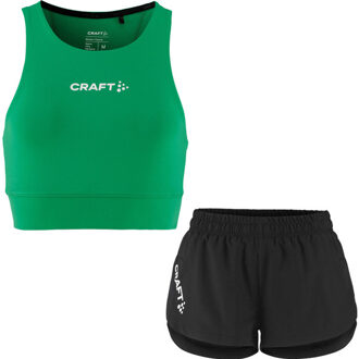 Craft Crop Short Set Dames groen