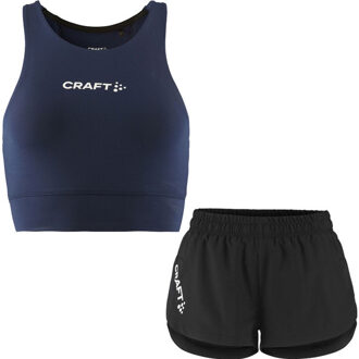 Craft Crop Short Set Dames navy