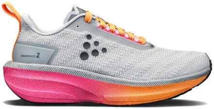 Craft Endurance 2 Neutrale Schoen Dames-Wit,Oranje - 38 3/4,39.5,40,41.5