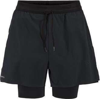 Craft Hypervent Hardloopshorts Heren zwart - XXL