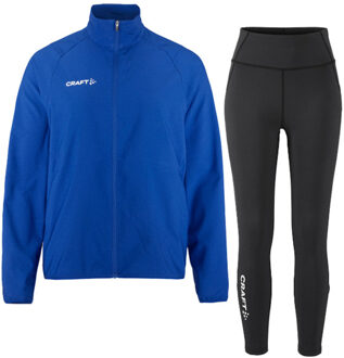 Craft Jack Legging Zip Set Dames blauw
