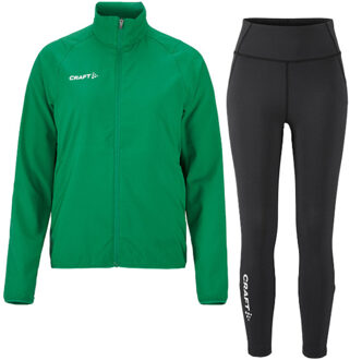 Craft Jack Legging Zip Set Dames groen