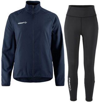 Craft Jack Legging Zip Set Dames navy