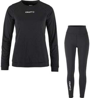 Craft Longsleeve Legging Set Dames zwart