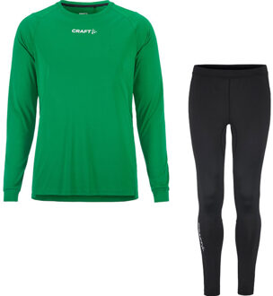 Craft Longsleeve Legging Set Heren groen