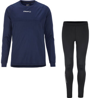 Craft Longsleeve Legging Set Heren navy