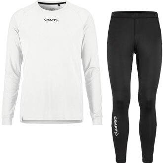 Craft Longsleeve Legging Zip Set Heren wit