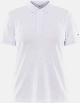 Craft Polo Craft Core Blend Polo Dames Wit - M