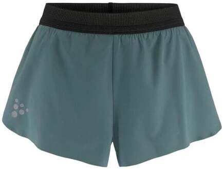 Craft Pro Hypervent Split 2 Hardloopshorts Dames-Blauw - S,M,L,XL