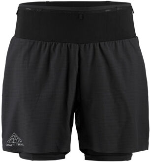 Craft Pro Trail 2in1 Hardloopshorts Heren-Zwart - S,XL,XXL