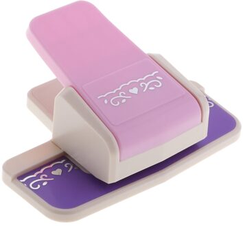 Craft Punch Scroll Patroon Largr Gereedschap Rand Papier Punch Craft Punch Scroll Patroon Largr Gereedschap Rand Papier Punch roze