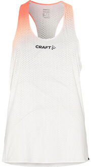 Craft Race Day Singlet Dames wit - M