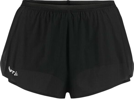 Craft Race Day Split Short Dames zwart - XS
