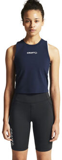 Craft Rush 2.0 Crop Singlet Dames navy - XS