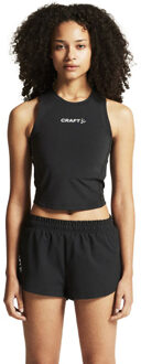 Craft Rush 2.0 Crop Singlet Dames zwart - XS