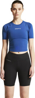 Craft Rush 2.0 Crop T-Shirt Dames blauw - XL