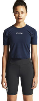 Craft Rush 2.0 Crop T-Shirt Dames navy - XS