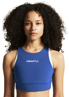 Craft Rush 2.0 Crop Top Dames blauw - L