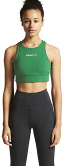 Craft Rush 2.0 Crop Top Dames groen - XS