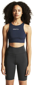 Craft Rush 2.0 Crop Top Dames navy - XS