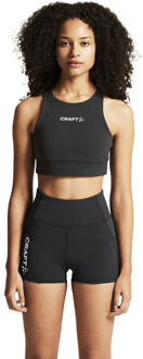 Craft Rush 2.0 Crop Top Dames zwart - XL