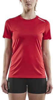 Craft Rush Short Sleeve T-Shirt Dames rood - XS