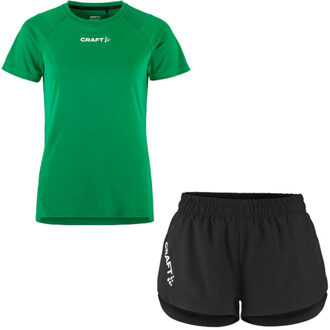 Craft Shirt Short Set Dames groen
