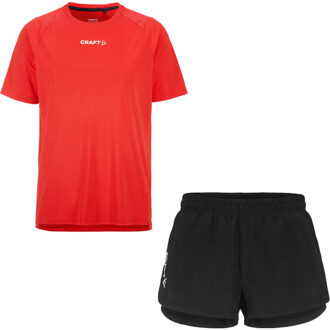 Craft Shirt Short Set Heren rood