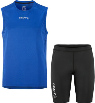 Craft Singlet Korte Legging Set Heren blauw