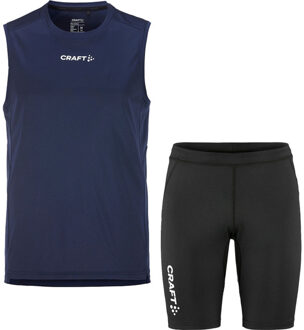 Craft Singlet Korte Legging Set Heren navy