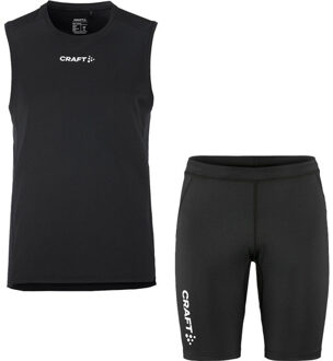 Craft Singlet Korte Legging Set Heren zwart