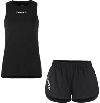Craft Singlet Short Set Dames zwart