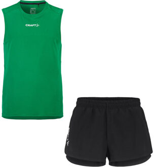 Craft Singlet Short Set Heren groen