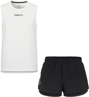 Craft Singlet Short Set Heren wit