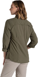 Craghoppers Dames adventure iii nosilife shirt met lange mouwen Kaki - EU 48 / UK 20