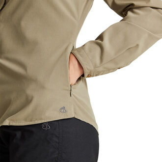 Craghoppers Dames/dames Expert Kiwi Shirt met lange mouwen (Kiezelsteentjes) Bruin