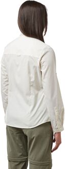 Craghoppers Dames/Dames Kiwi II Shirt met lange mouwen (Zeezout wit) Beige