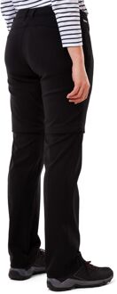 Craghoppers Dames/dames Kiwi Pro II Cabrio-broek (Zwart) - EU 50 lang / UK 22 lang