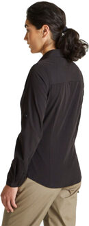 Craghoppers Dames expert kiwi shirt met lange mouwen Zwart - 38