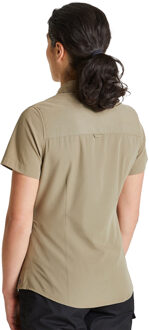Craghoppers Dames Kiwi Korte Mouwen Shirt (Grind) Grijs - EU 36 / UK 8