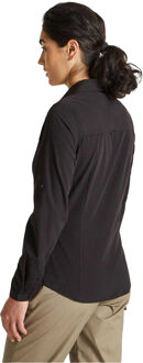 Craghoppers Dames Kiwi Langarmshirt (Zwart) - EU 40 / UK 12