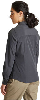 Craghoppers Dames Kiwi Lange Mouw Shirt (Carbon Grijs) - EU 40 / UK 12