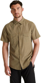 Craghoppers Expert Kiwi overhemd met korte mouwen voor heren (Kiezelsteentjes) Bruin - 3XL
