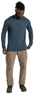 Craghoppers Heren abel nosilife t-shirt met lange mouwen Blauw - XL
