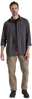 Craghoppers Heren adventure iii nosilife shirt met lange mouwen - maat M Zwart